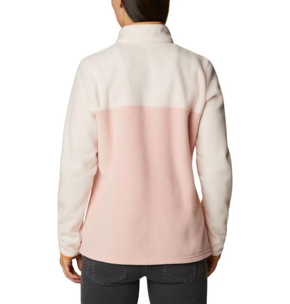 Columbia Benton Springs Hoodies Pink White For Women's NZ8547 New Zealand